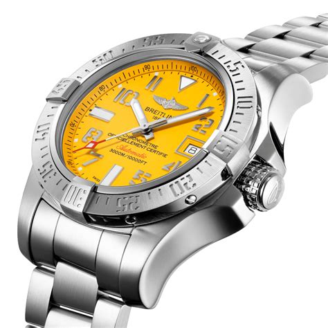 breitling code yellow|breitling avenger seawolf yellow dial.